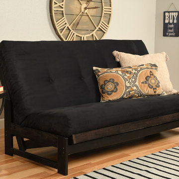 Aspen Frame with Black Suede Mattress