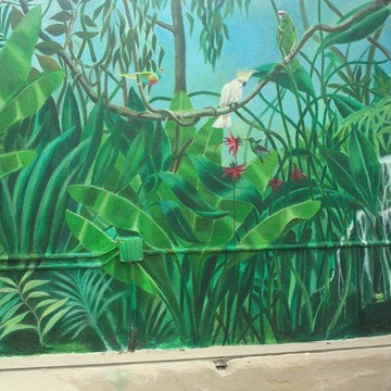trompe l'oeil/fresque murale