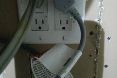 GFCI Outlet Replacement & Light Fixture Install