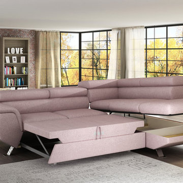 European sectional sleeper sofa COMO