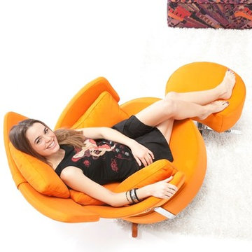 MyKiwi Swivel Rocking Arm Chair by Famaliving California