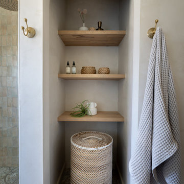 Part 2 - Modern and Understated Mediterranean Escape: Guest Bathroom