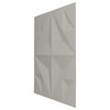 Crystal EnduraWall 3D Wall Panel, 19.625"Wx19.625"H, Aged Metallic Rust