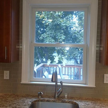 Kitchen Remodel - Brick Style Glass Mosaic Tile