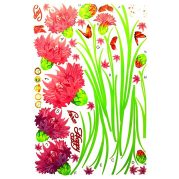 Carnation's Dream - Wall Decals Stickers Appliques Home Dcor