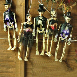 Cryptic Chorus Line Skeleton String Lights - Holiday Decorations