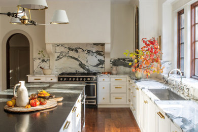 Elegant kitchen photo in Chicago