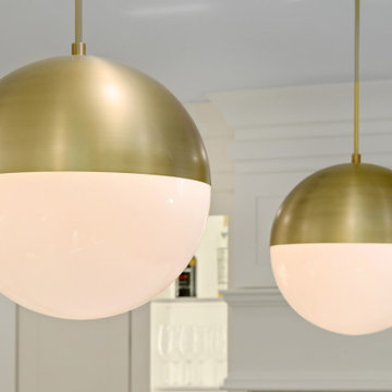 Classic white and gold kitchen