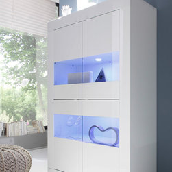 Italian 4-Door Glass Vitrine Basic by LC Mobili - $715.00 - China Cabinets And Hutches