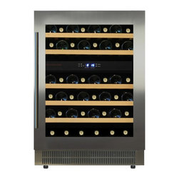 Dunavox DAU-46.146DSS Two Zone 46 Bottle Wine Fridge - Beer And Wine Refrigerators