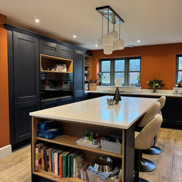 A Shaker-Style Kitchen With A Handleless Design