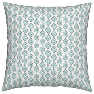 Contemporary Style Small Diagonal Patterned Set Of 2 Throw Pillows