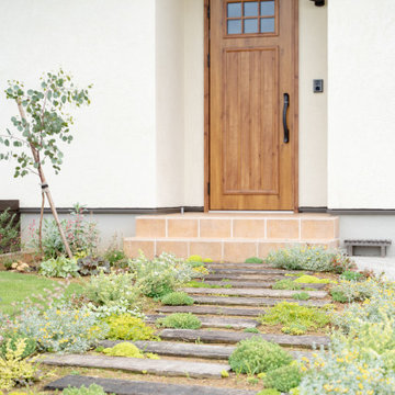 インテリアグリーンがよく映える、カフェスタイルの平屋のお家