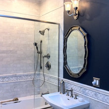 Bathroom Chair Rail and Backslash