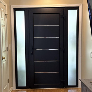 Manux 8415 Matte Black with 2 sidelites