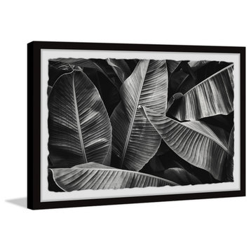 "Fresh Tropical Leaves II" Framed Painting Print, 36"x24"