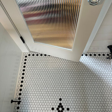 Crystal, Hex Mosaic & Reeded Glass