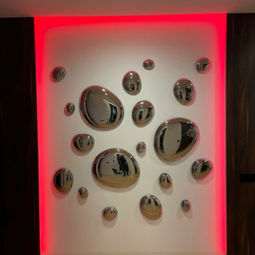 LED 3D Mirror Wall Decor for Modern Living Room