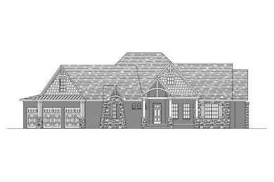 Example of an arts and crafts exterior home design in Nashville