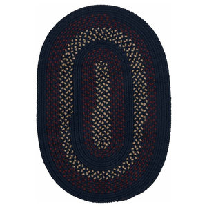 Colonial Mills Floor Decorative Deerfield Midnight Blue 2'x3' Oval Rug Colonial Mills Floor Decorative Deerfield Midnight Blue 2'x3' Oval Rug