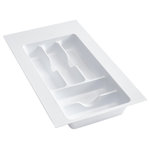 Rev-A-Shelf - Polymer Trim to Fit Drawer Insert Cutlery Organizer, White, 11.5"W - Rev-A-Shelf's drawer inserts are the best if you are looking for a custom look.  Why settle for a cutlery insert that just drops in your drawer and moves every time you open and close your drawer.  Create a custom fit by trimming to your exact size. Available in multiple sizes, colors and finishes.