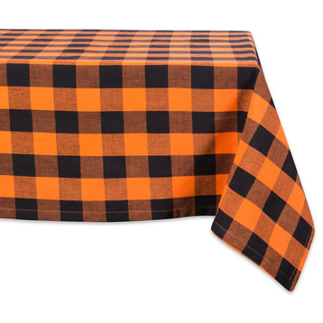 Navy Buffalo Check Tablecloth, 60"x84"