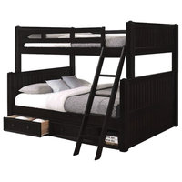 Beatrice Black Full Over Queen Bunk Bed With Underbed Storage Drawers