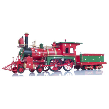 CHRISTMAS TRAIN MODEL HANDMADE METAL Collectible Metal scale model Train