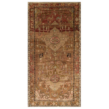 One-of-a-Kind Hand Knotted 6'3"x12'4" Brown/Red Oriental Area Rug by Loloi