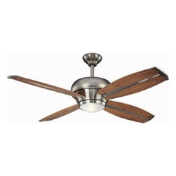 Hampton Bay - Indoor Ceiling Fans and Light: Hampton Bay Ceiling Fan. Lake Alice 54 in. Brushe - Ceiling Fans