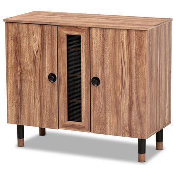 Valina Modern and Contemporary 2-Door Wood Entryway Shoe Storage Cabinet