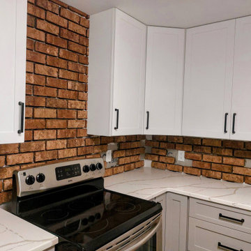 Thin Brick Kitchen Backsplash