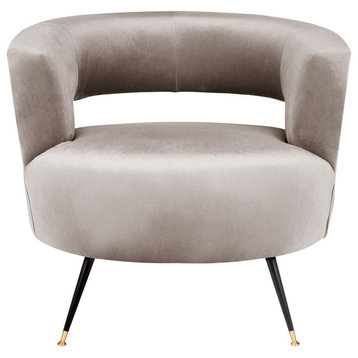 Safavieh Manet Velvet Retro Mid-Century Accent Chair, Hazelwood