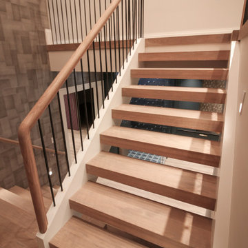 Project #81 | Modern Staircase with Integrated Seating