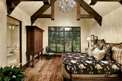 Elegant bedroom photo in Other