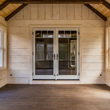 Cathedral 4 season porch and deck