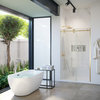 OVE Decors Ayago 59" Acrylic Double Slipper Flatbottom Bathtub in White