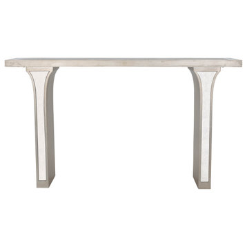 Katya Silver and Mirrored Console Table