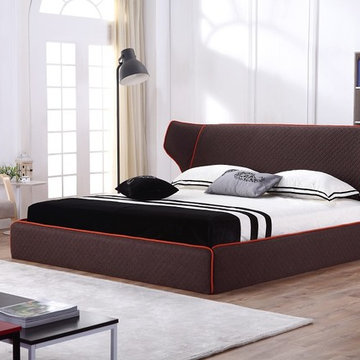 Chanelle Modern Bed | Brown