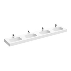 Lavabo a medida 4 cubetas Modo | ROCA - Bathroom Basins