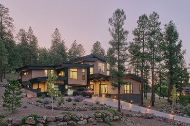 Inspiration for a contemporary exterior home remodel in Other
