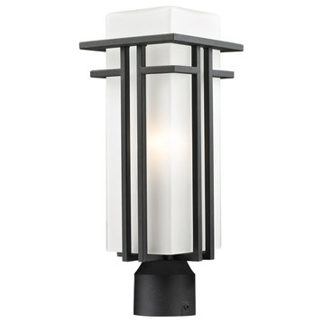 Abbey 1 Light Post Light or Accessories, Black