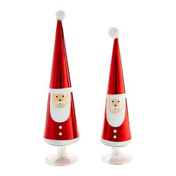 SANTA FINIALS - NEW - Holiday Accents And Figurines