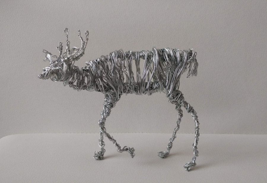 Deer Wire Sculpture