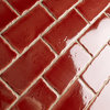 Novecento Ceramic Subway Wall Tile, Burdeos
