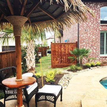 8' Palapa Breeze - Bamboo Fence - Handmade signs - Rich Gonz