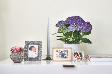 Timeless elegant picture frame and candle stand