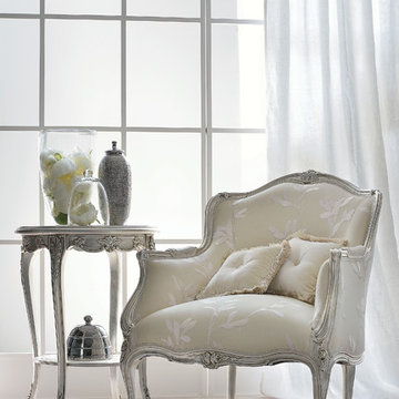 Venetian Style Silver armchair