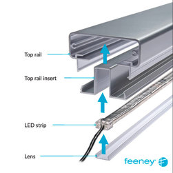 LED Rail Lighting for DesignRail&reg; - Stair Parts