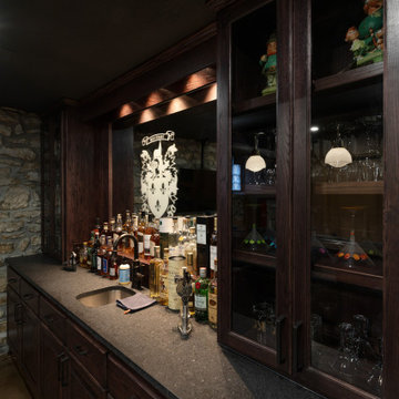 Old World Irish Pub Basement Finish Kansas City, MO
